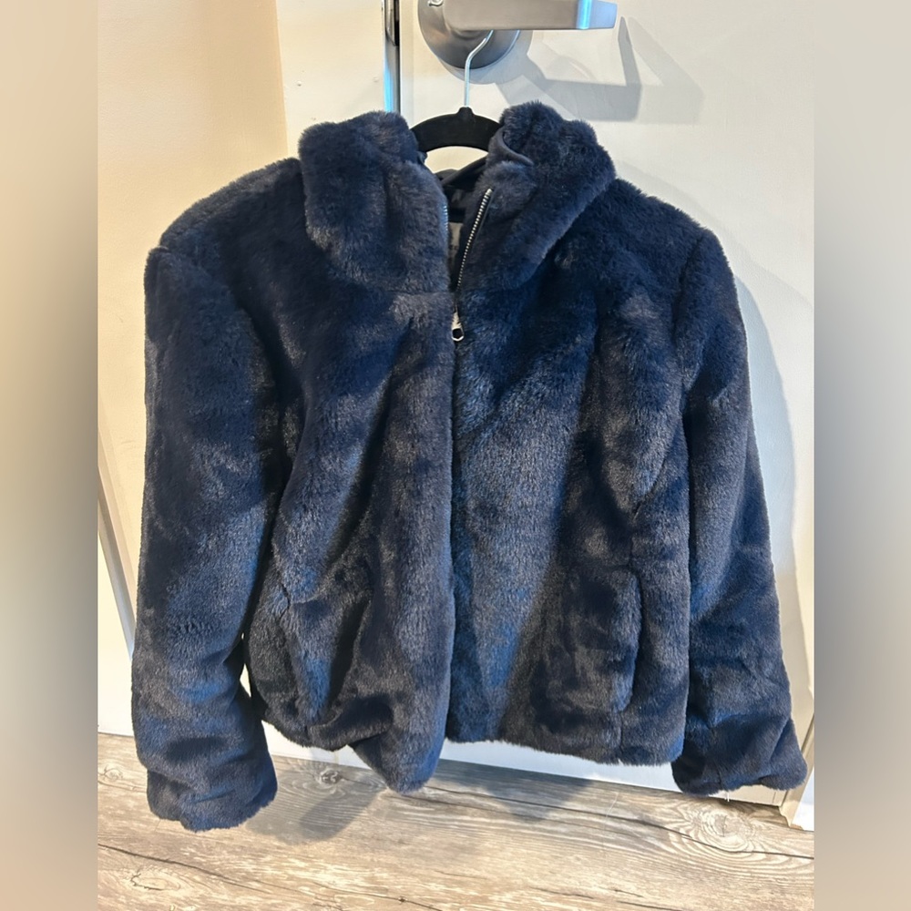 Women’s Carolina Belle faux fur blue Large